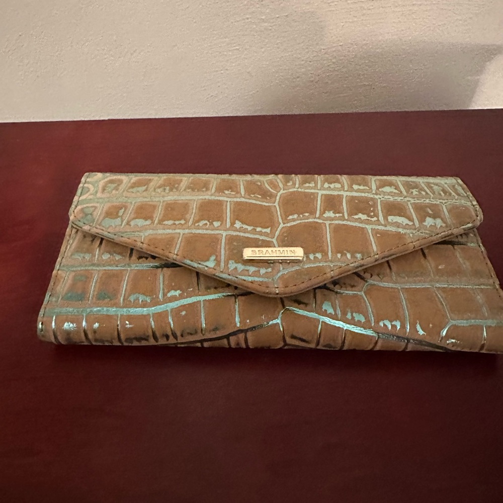 Brahmin Blue Mineral Freemont Veronica Wallet